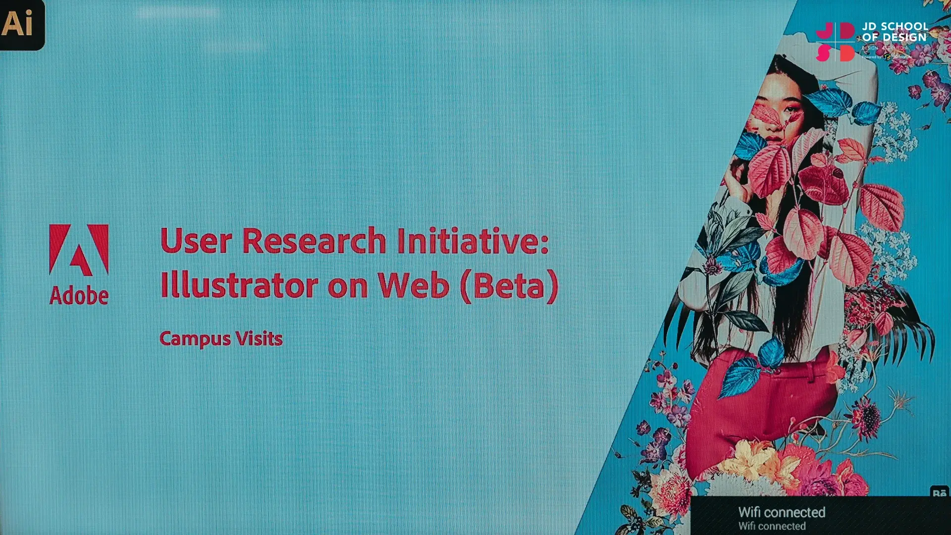 Adobe Research Programme on Illustrator Web (Beta) at JD School of Design